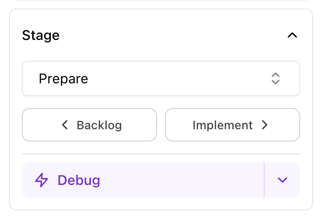 Neova Boards Actions on a Task